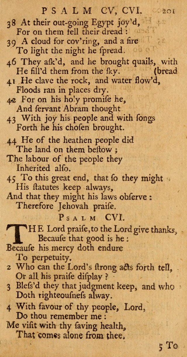 The Psalms, Hymns, and Spiritual Songs of the Old and New-Testament: faithfully translated into English metre: for the use, edification, and comfort of the saints...especially in New-England (25th ed) page 209