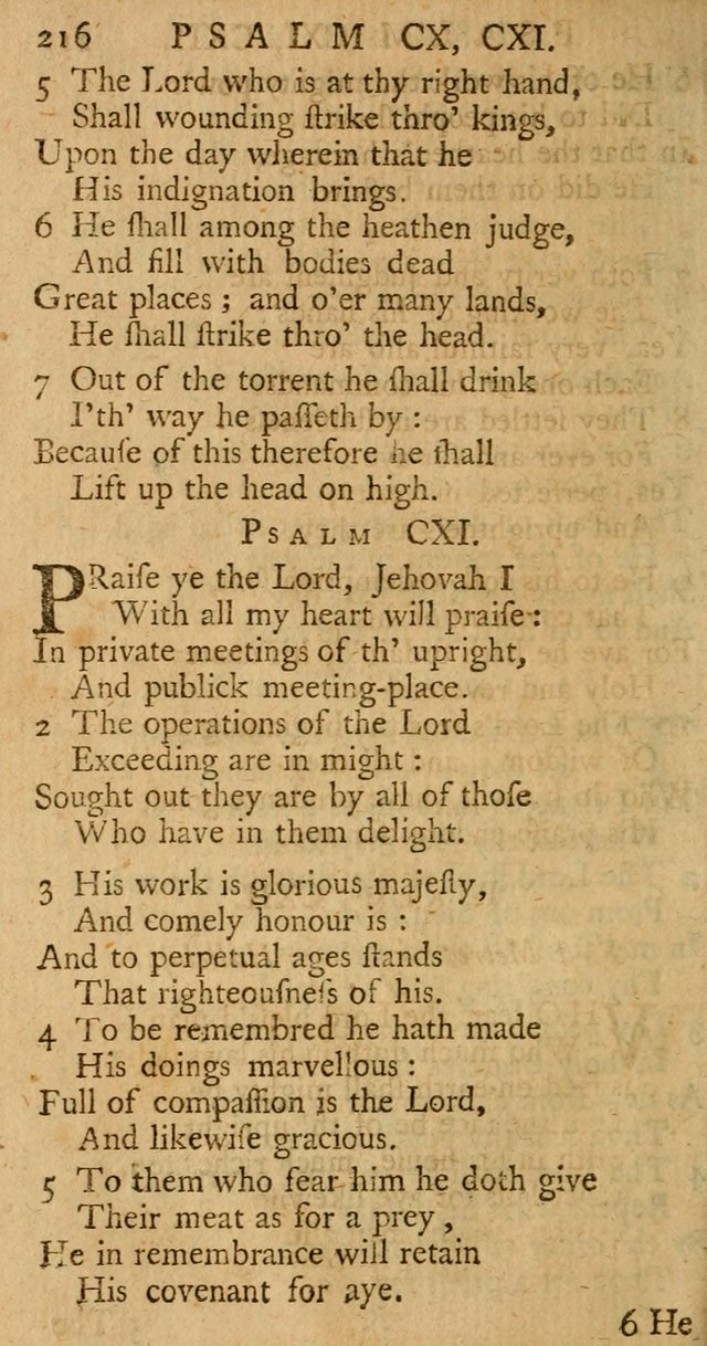 The Psalms, Hymns, and Spiritual Songs of the Old and New-Testament: faithfully translated into English metre: for the use, edification, and comfort of the saints...especially in New-England (25th ed) page 224