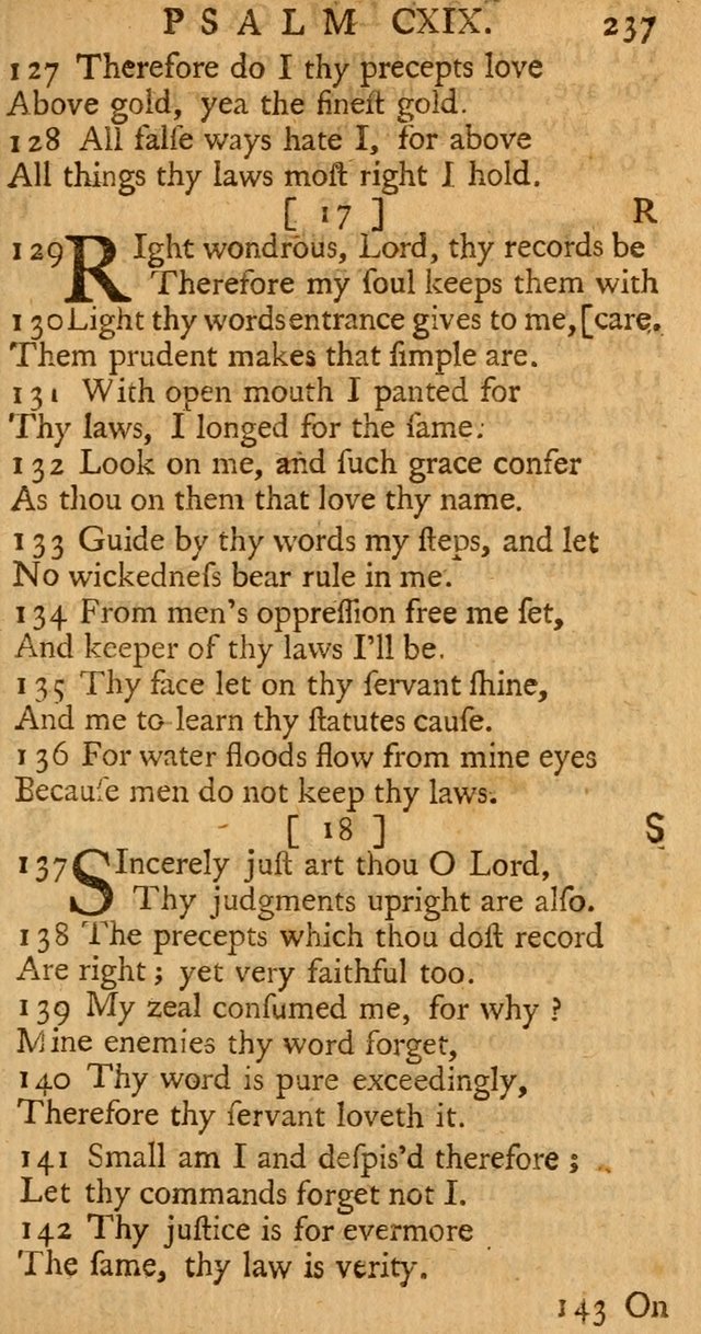 The Psalms, Hymns, and Spiritual Songs of the Old and New-Testament: faithfully translated into English metre: for the use, edification, and comfort of the saints...especially in New-England (25th ed) page 245