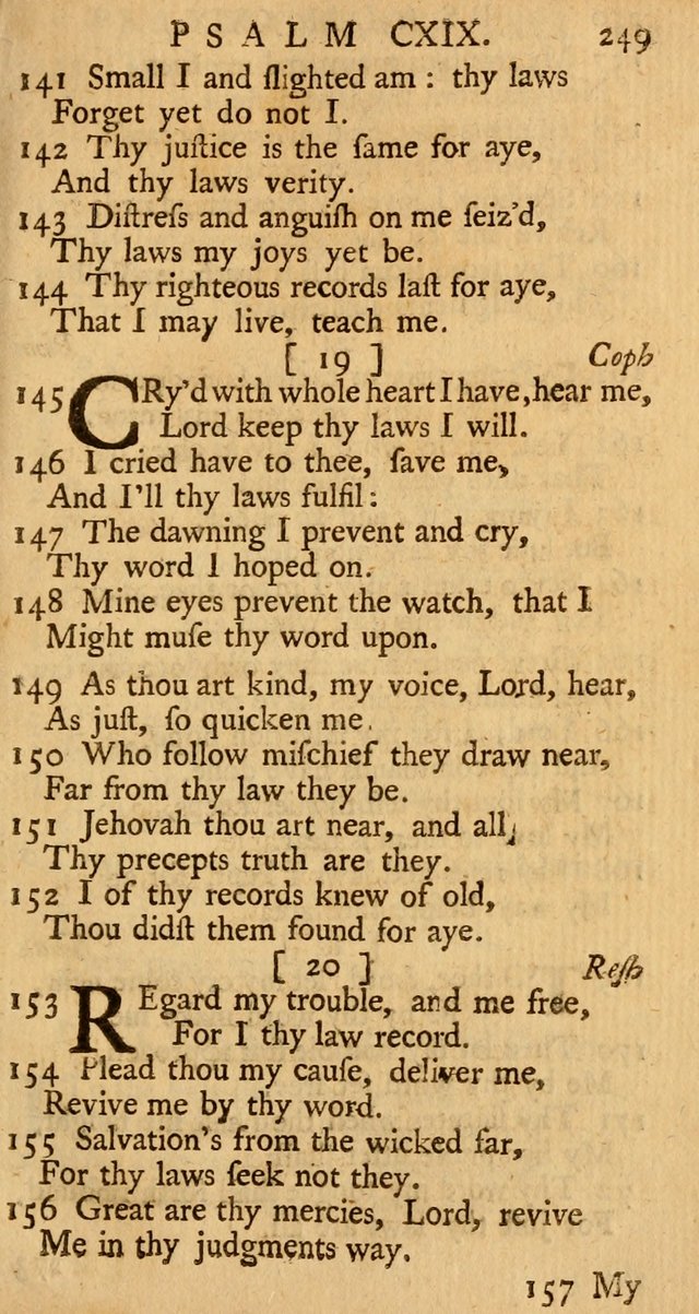 The Psalms, Hymns, and Spiritual Songs of the Old and New-Testament: faithfully translated into English metre: for the use, edification, and comfort of the saints...especially in New-England (25th ed) page 257