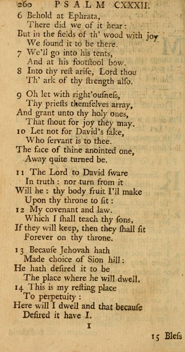 The Psalms, Hymns, and Spiritual Songs of the Old and New-Testament: faithfully translated into English metre: for the use, edification, and comfort of the saints...especially in New-England (25th ed) page 268