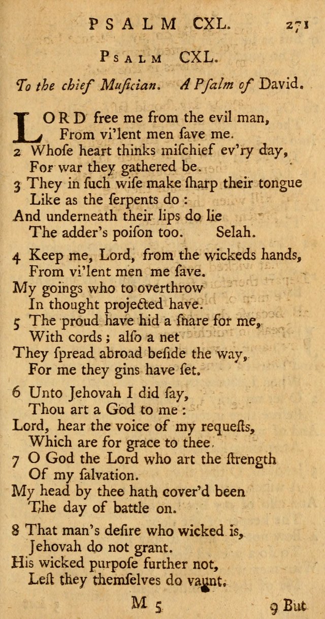 The Psalms, Hymns, and Spiritual Songs of the Old and New-Testament: faithfully translated into English metre: for the use, edification, and comfort of the saints...especially in New-England (25th ed) page 279