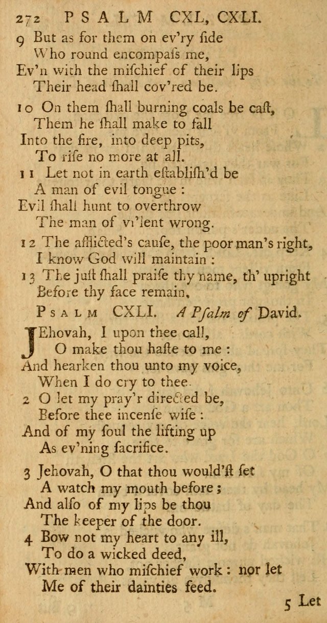 The Psalms, Hymns, and Spiritual Songs of the Old and New-Testament: faithfully translated into English metre: for the use, edification, and comfort of the saints...especially in New-England (25th ed) page 280