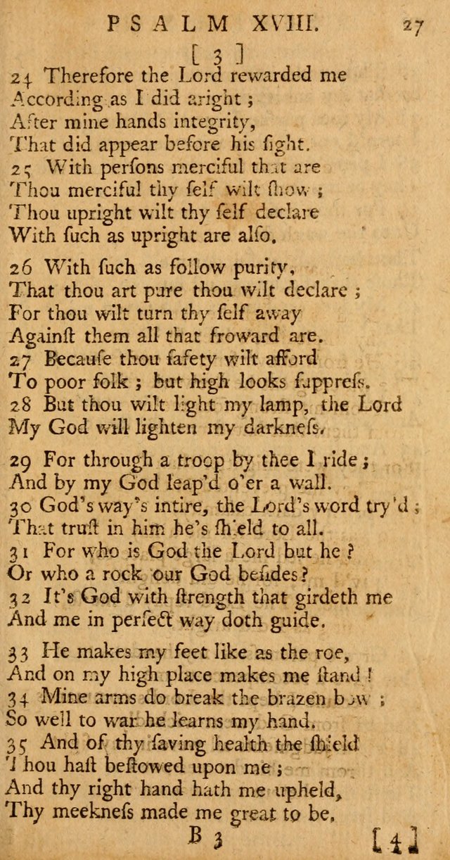 The Psalms, Hymns, and Spiritual Songs of the Old and New-Testament: faithfully translated into English metre: for the use, edification, and comfort of the saints...especially in New-England (25th ed) page 29