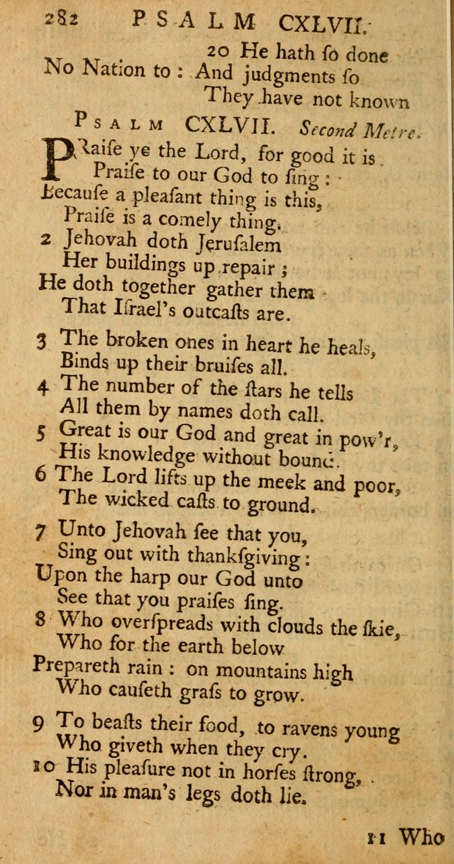 The Psalms, Hymns, and Spiritual Songs of the Old and New-Testament: faithfully translated into English metre: for the use, edification, and comfort of the saints...especially in New-England (25th ed) page 290