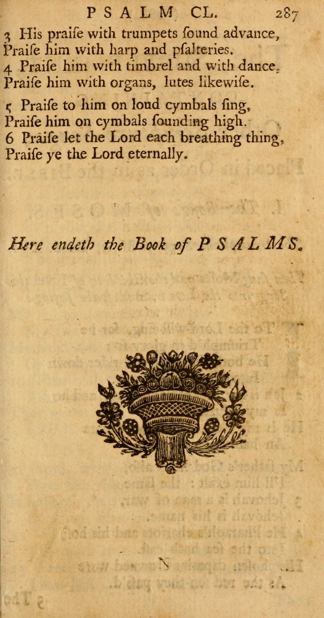 The Psalms, Hymns, and Spiritual Songs of the Old and New-Testament: faithfully translated into English metre: for the use, edification, and comfort of the saints...especially in New-England (25th ed) page 295
