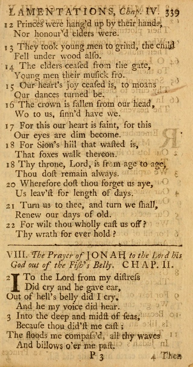 The Psalms, Hymns, and Spiritual Songs of the Old and New-Testament: faithfully translated into English metre: for the use, edification, and comfort of the saints...especially in New-England (25th ed) page 347
