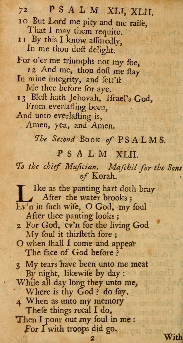 The Psalms, Hymns, and Spiritual Songs of the Old and New-Testament: faithfully translated into English metre: for the use, edification, and comfort of the saints...especially in New-England (25th ed) page 76