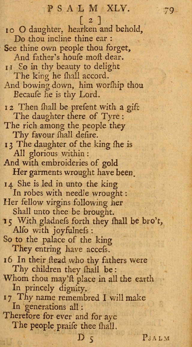 The Psalms, Hymns, and Spiritual Songs of the Old and New-Testament: faithfully translated into English metre: for the use, edification, and comfort of the saints...especially in New-England (25th ed) page 83