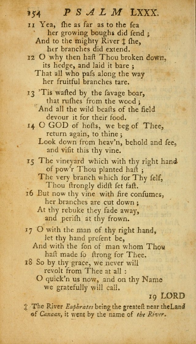 The Psalms, Hymns and Spiritual Songs of the Old and New Testament, faithully translated into English metre: being the New England Psalm Book (Rev. and Improved) page 154
