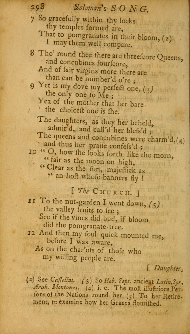 The Psalms, Hymns and Spiritual Songs of the Old and New Testament, faithully translated into English metre: being the New England Psalm Book (Rev. and Improved) page 298