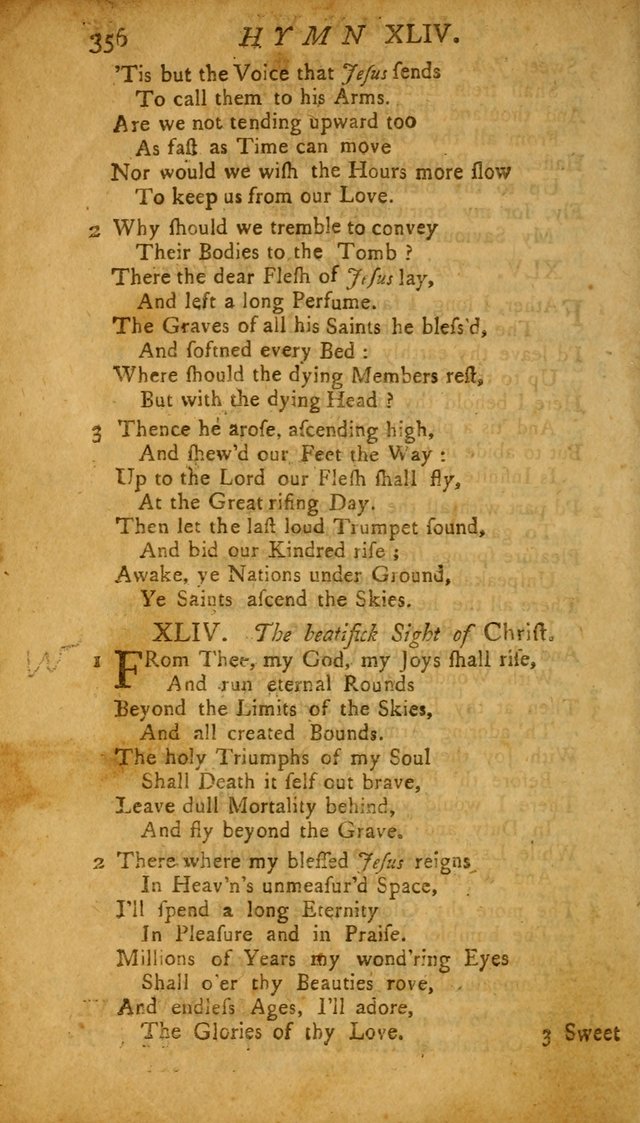 The Psalms, Hymns and Spiritual Songs of the Old and New Testament, faithully translated into English metre: being the New England Psalm Book (Rev. and Improved) page 356
