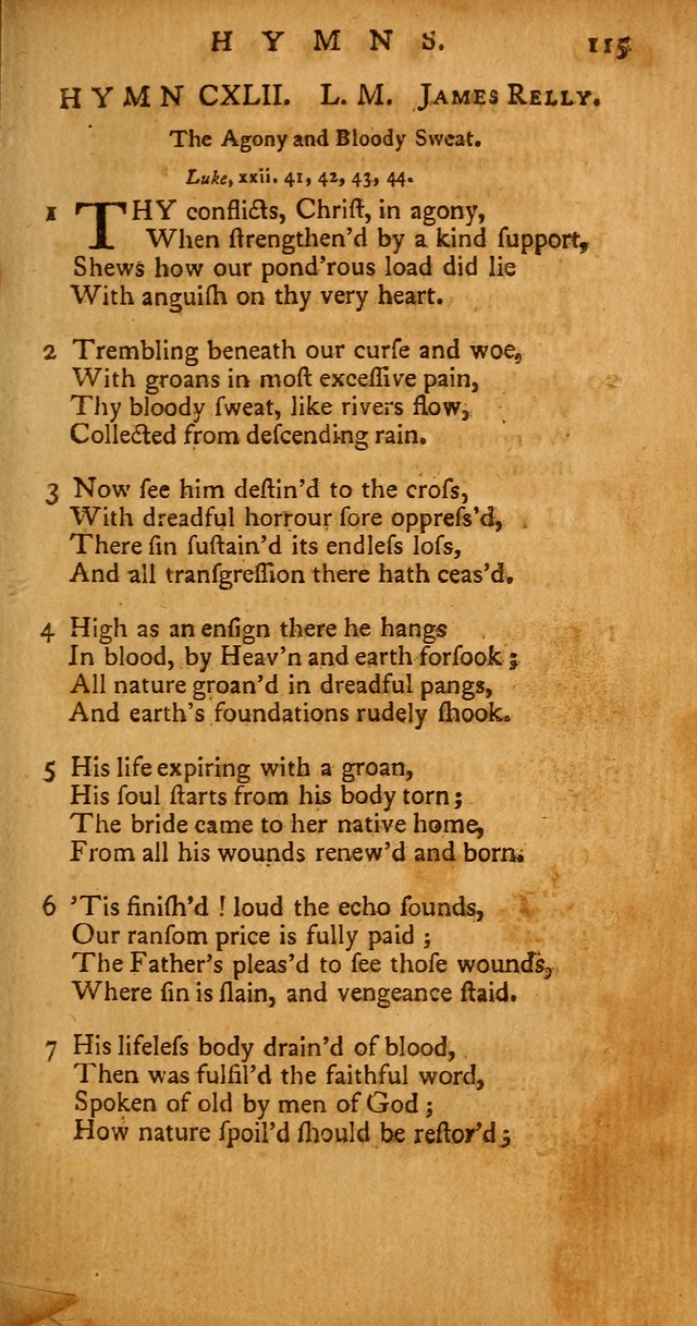 Psalms, Hymns and Spiritual Songs: selected and original, designed for the use of the Church Universal in public and private devotion page 115