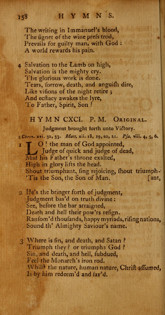 Psalms, Hymns and Spiritual Songs: selected and original, designed for the use of the Church Universal in public and private devotion page 158