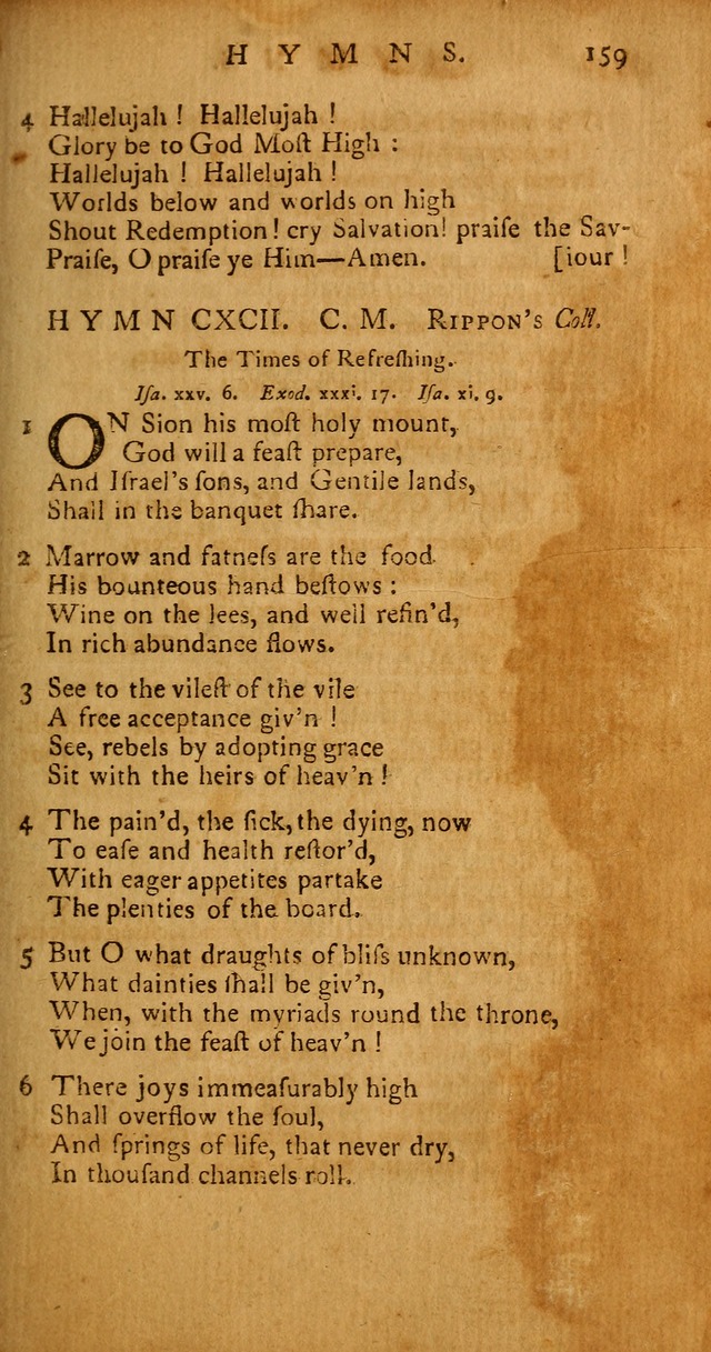 Psalms, Hymns and Spiritual Songs: selected and original, designed for the use of the Church Universal in public and private devotion page 159