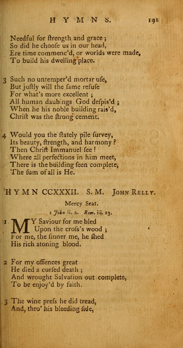 Psalms, Hymns and Spiritual Songs: selected and original, designed for the use of the Church Universal in public and private devotion page 191