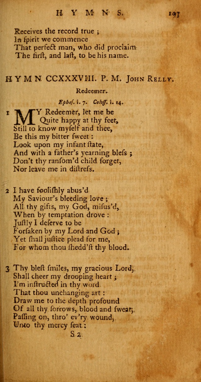 Psalms, Hymns and Spiritual Songs: selected and original, designed for the use of the Church Universal in public and private devotion page 197