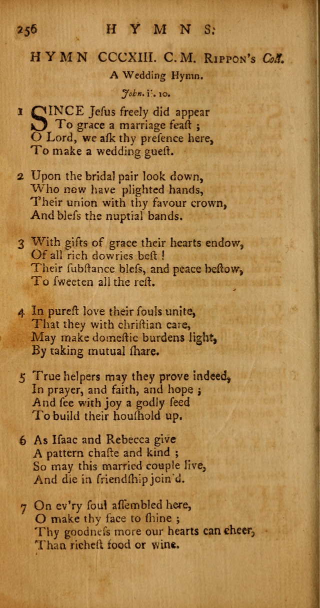 Psalms, Hymns and Spiritual Songs: selected and original, designed for the use of the Church Universal in public and private devotion page 256