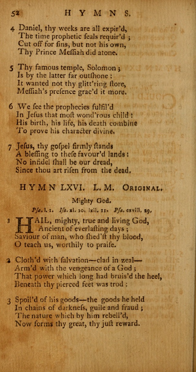 Psalms, Hymns and Spiritual Songs: selected and original, designed for the use of the Church Universal in public and private devotion page 52