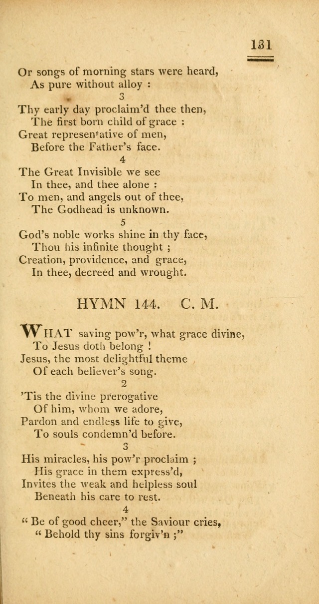 Psalms, Hymns and Spiritual Songs: selected and designed for the use of  the church universal, in public and private devotion; with an appendix, containing the original hymns omitted in the last ed. page 133
