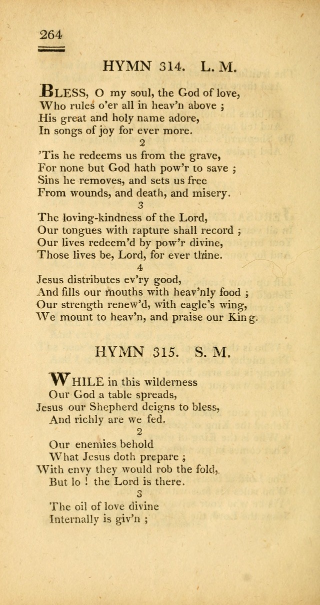 Psalms, Hymns and Spiritual Songs: selected and designed for the use of  the church universal, in public and private devotion; with an appendix, containing the original hymns omitted in the last ed. page 266