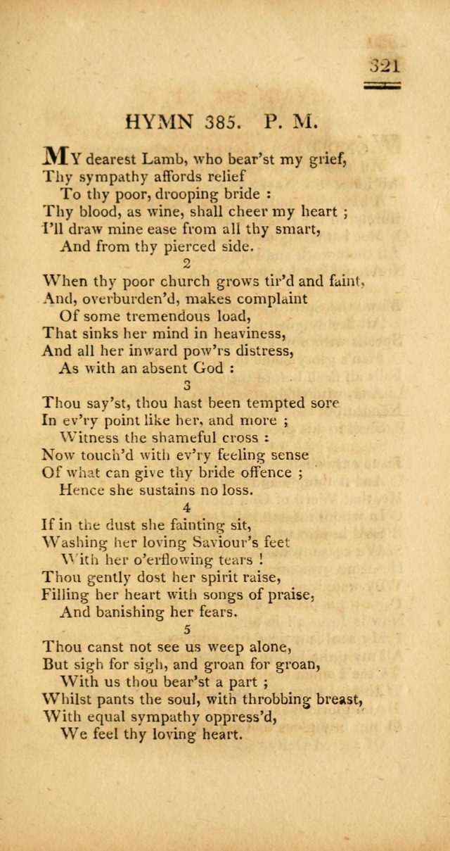 Psalms, Hymns and Spiritual Songs: selected and designed for the use of  the church universal, in public and private devotion; with an appendix, containing the original hymns omitted in the last ed. page 323