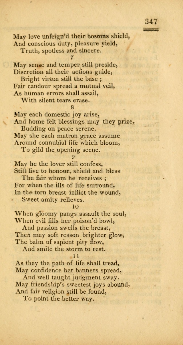 Psalms, Hymns and Spiritual Songs: selected and designed for the use of  the church universal, in public and private devotion; with an appendix, containing the original hymns omitted in the last ed. page 349