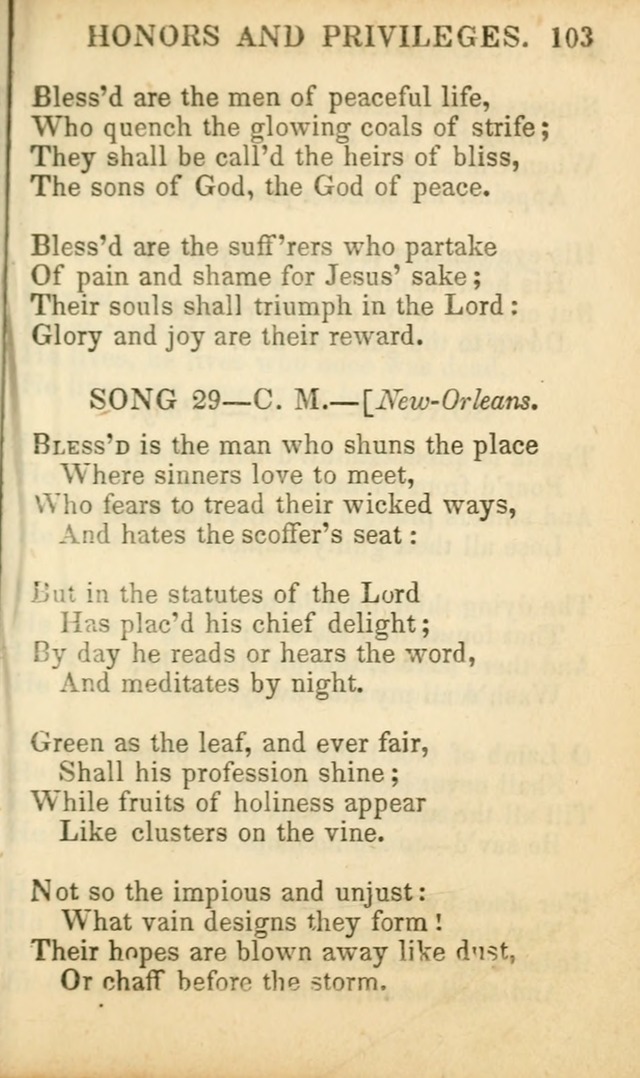 Psalms, Hymns, and Spiritual Songs: original and selected (5th ed.) page 105