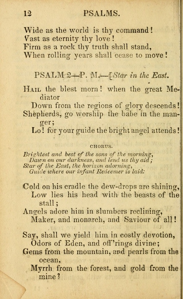 Psalms, Hymns, and Spiritual Songs: original and selected (5th ed.) page 12