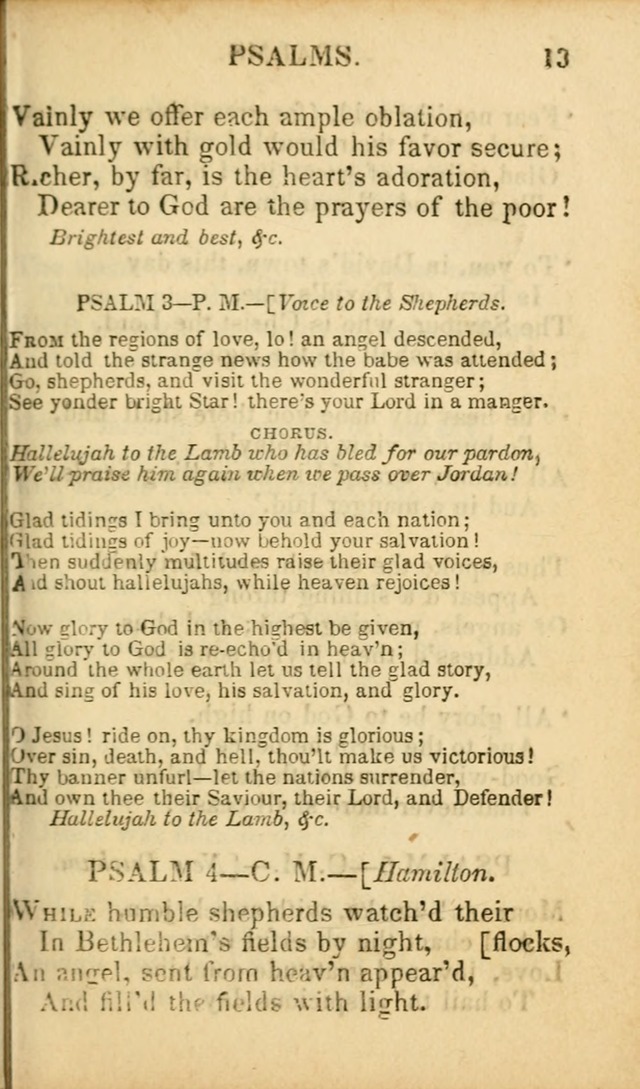 Psalms, Hymns, and Spiritual Songs: original and selected (5th ed.) page 13
