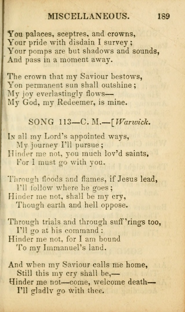 Psalms, Hymns, and Spiritual Songs: original and selected (5th ed.) page 191