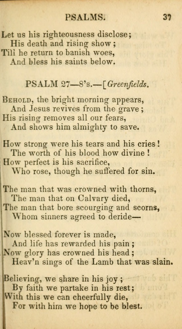 Psalms, Hymns, and Spiritual Songs: original and selected (5th ed.) page 37