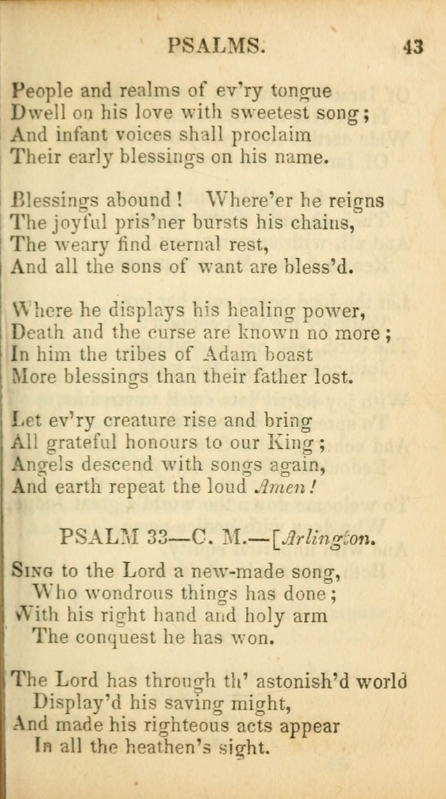 Psalms, Hymns, and Spiritual Songs: original and selected (5th ed.) page 45