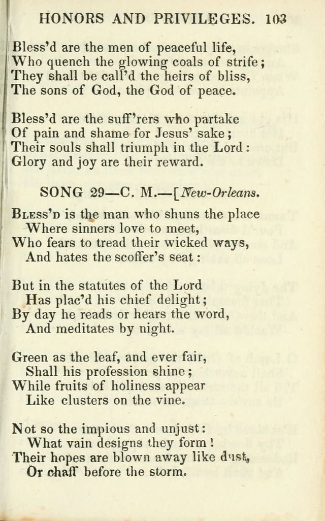 Psalms, Hymns and Spiritual Songs, Original and Selected. (14th stereotype ed.) page 103