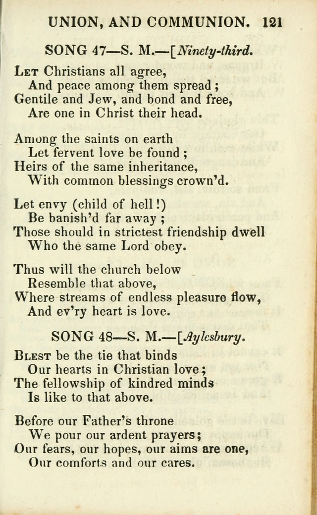 Psalms, Hymns and Spiritual Songs, Original and Selected. (14th stereotype ed.) page 121