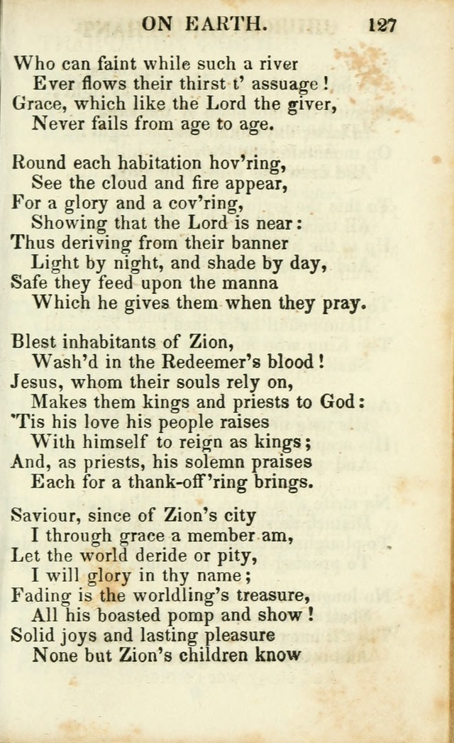 Psalms, Hymns and Spiritual Songs, Original and Selected. (14th stereotype ed.) page 127