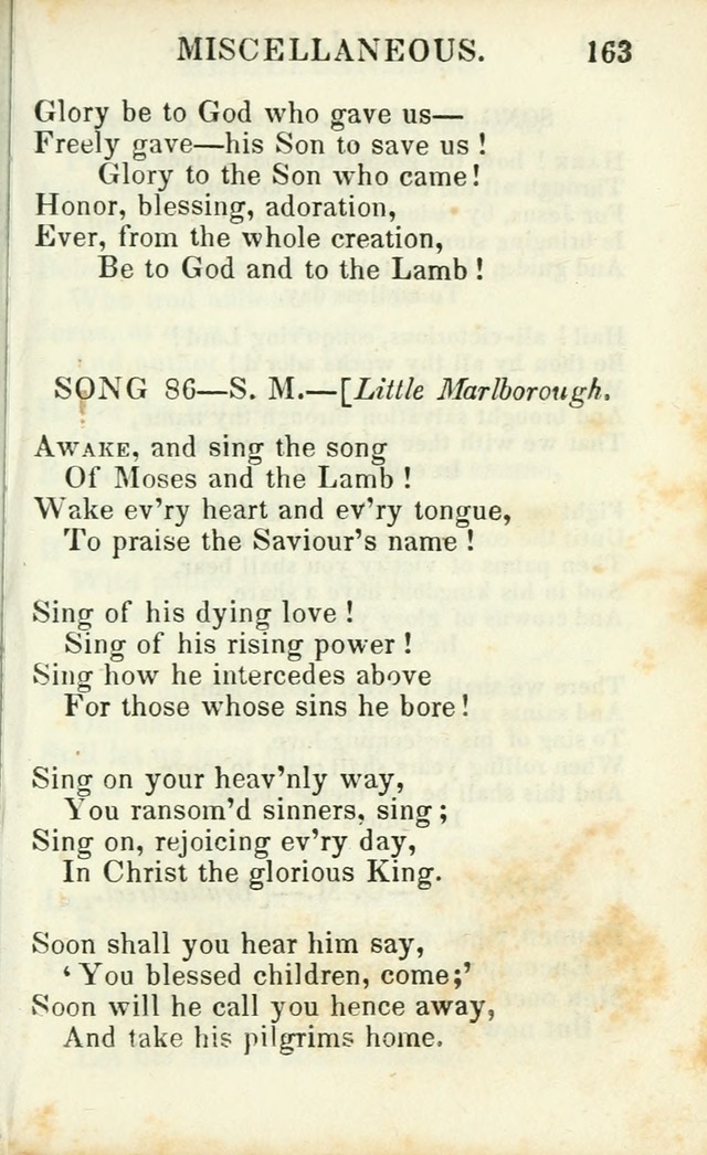 Psalms, Hymns and Spiritual Songs, Original and Selected. (14th stereotype ed.) page 163