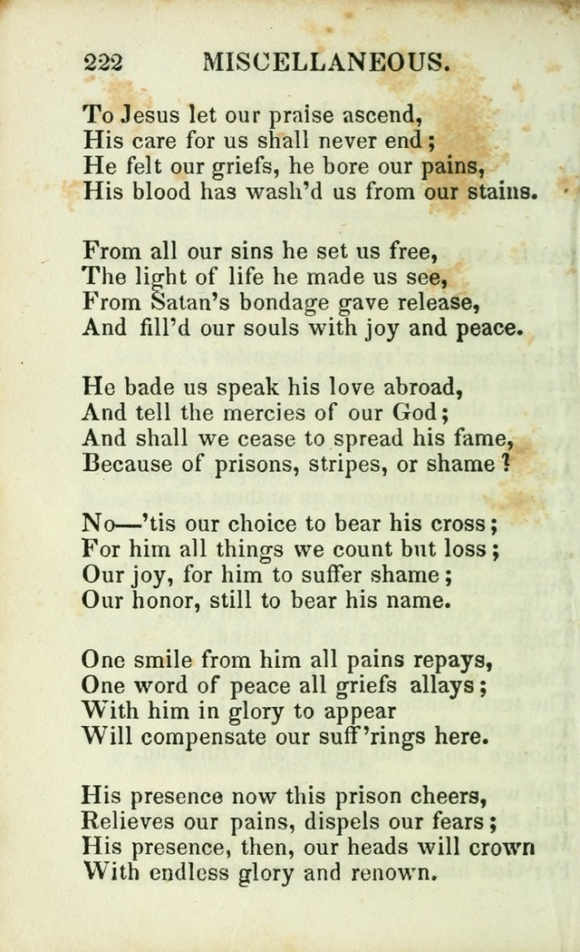 Psalms, Hymns and Spiritual Songs, Original and Selected. (14th stereotype ed.) page 222