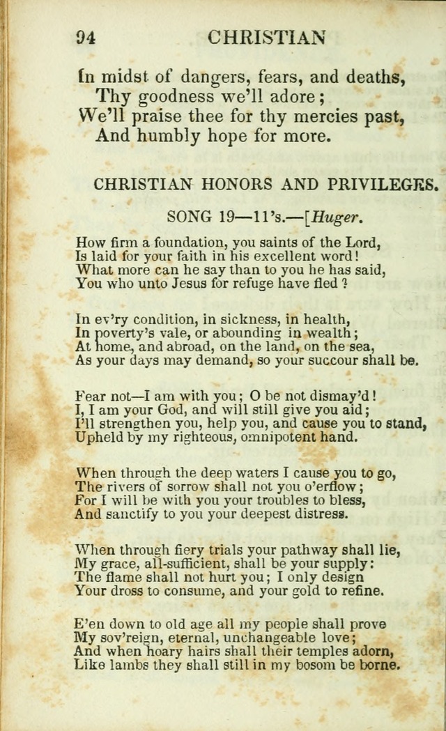 Psalms, Hymns and Spiritual Songs, Original and Selected. (14th stereotype ed.) page 94