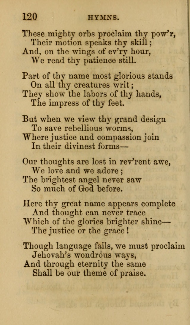 Psalms, Hymns and Spiritual Songs, Original and Selected. (7th ed.) page 120