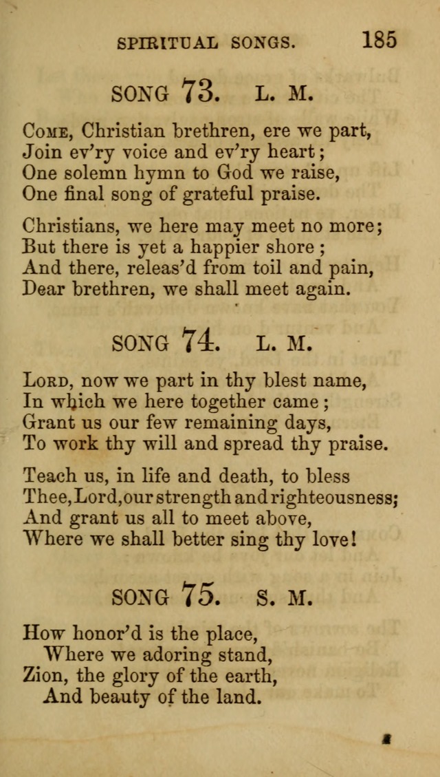 Psalms, Hymns and Spiritual Songs, Original and Selected. (7th ed.) page 185