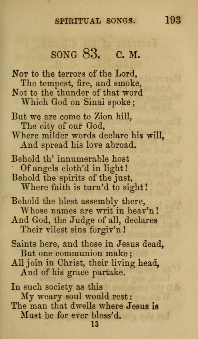 Psalms, Hymns and Spiritual Songs, Original and Selected. (7th ed.) page 193