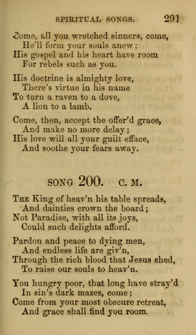 Psalms, Hymns and Spiritual Songs, Original and Selected. (7th ed.) page 291