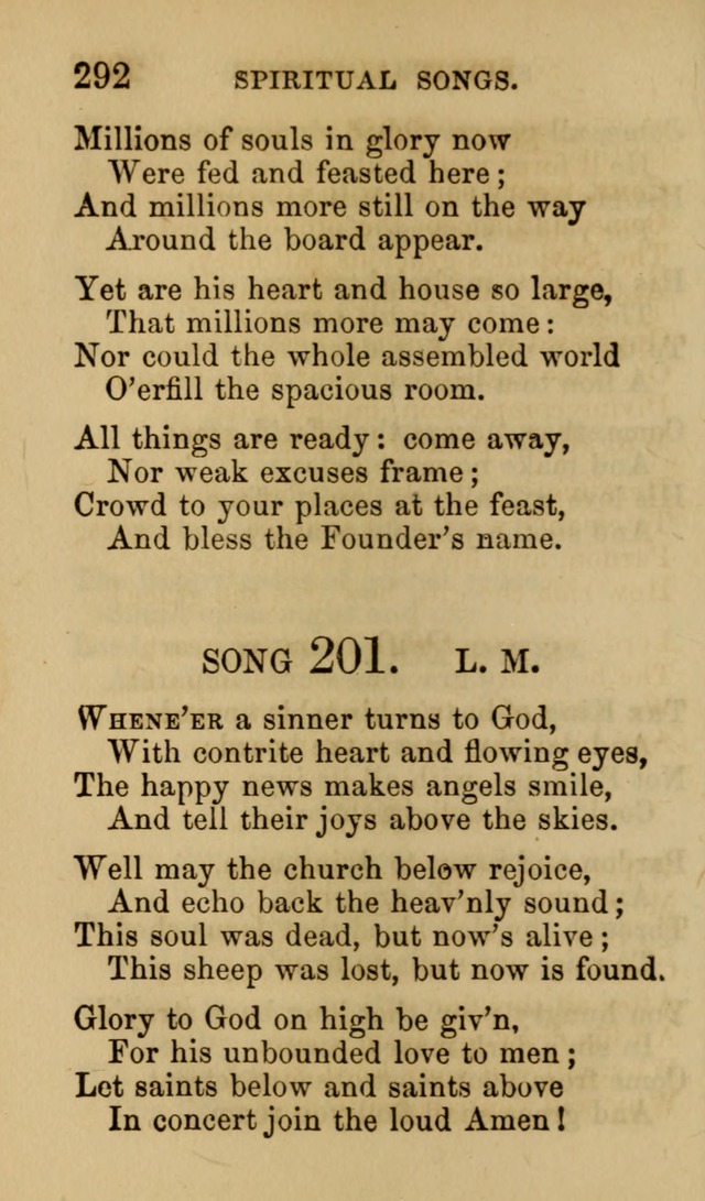 Psalms, Hymns and Spiritual Songs, Original and Selected. (7th ed.) page 292