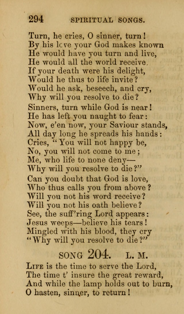 Psalms, Hymns and Spiritual Songs, Original and Selected. (7th ed.) page 294