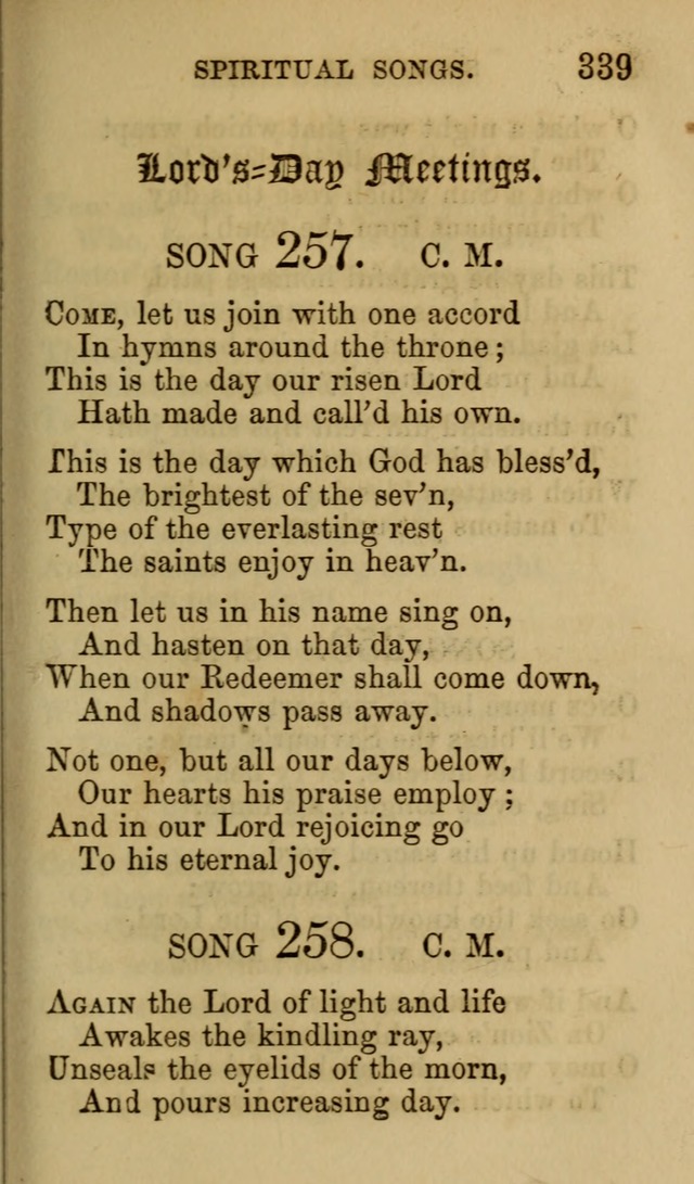Psalms, Hymns and Spiritual Songs, Original and Selected. (7th ed.) page 339