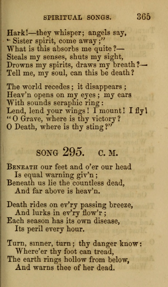 Psalms, Hymns and Spiritual Songs, Original and Selected. (7th ed.) page 365