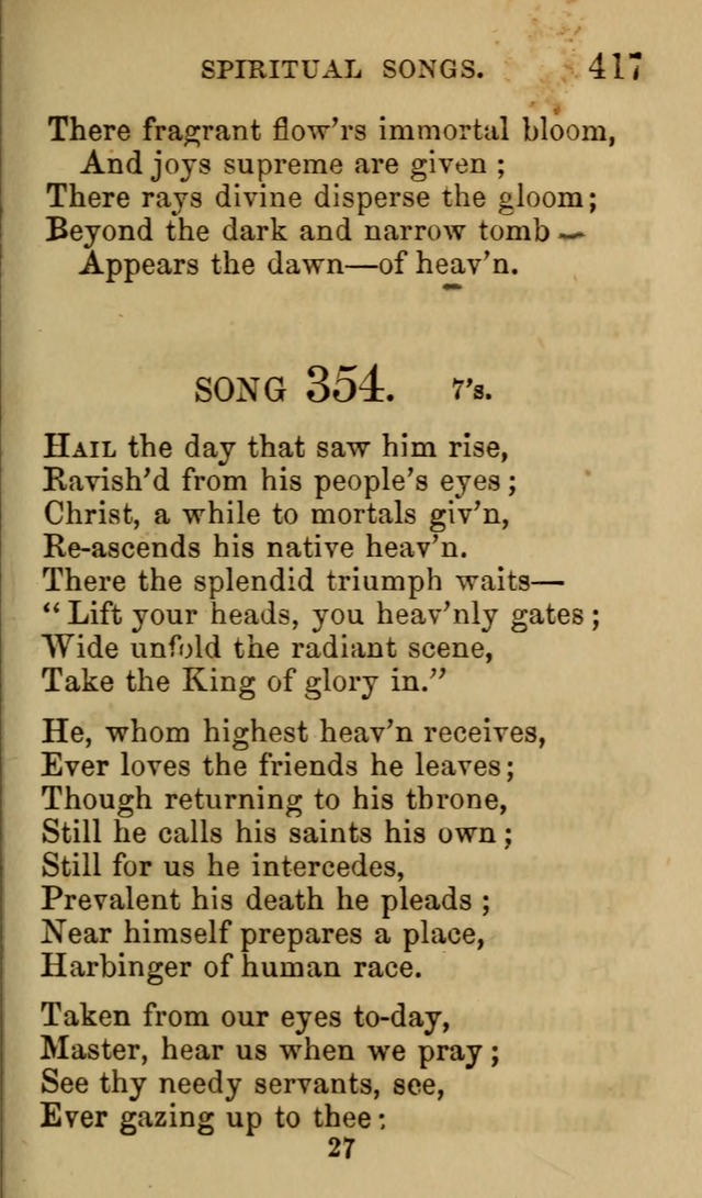 Psalms, Hymns and Spiritual Songs, Original and Selected. (7th ed.) page 417