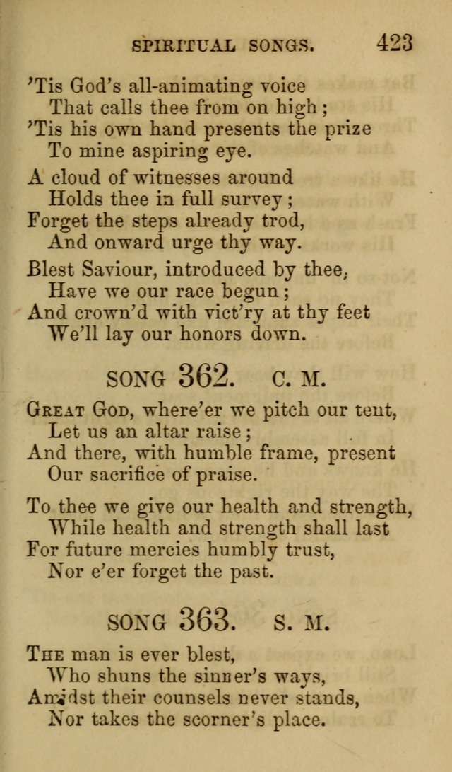 Psalms, Hymns and Spiritual Songs, Original and Selected. (7th ed.) page 423