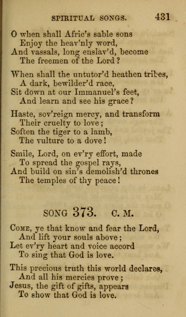Psalms, Hymns and Spiritual Songs, Original and Selected. (7th ed.) page 431